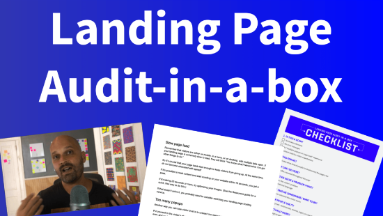 cover image for Landing Page Audit-in-a-box