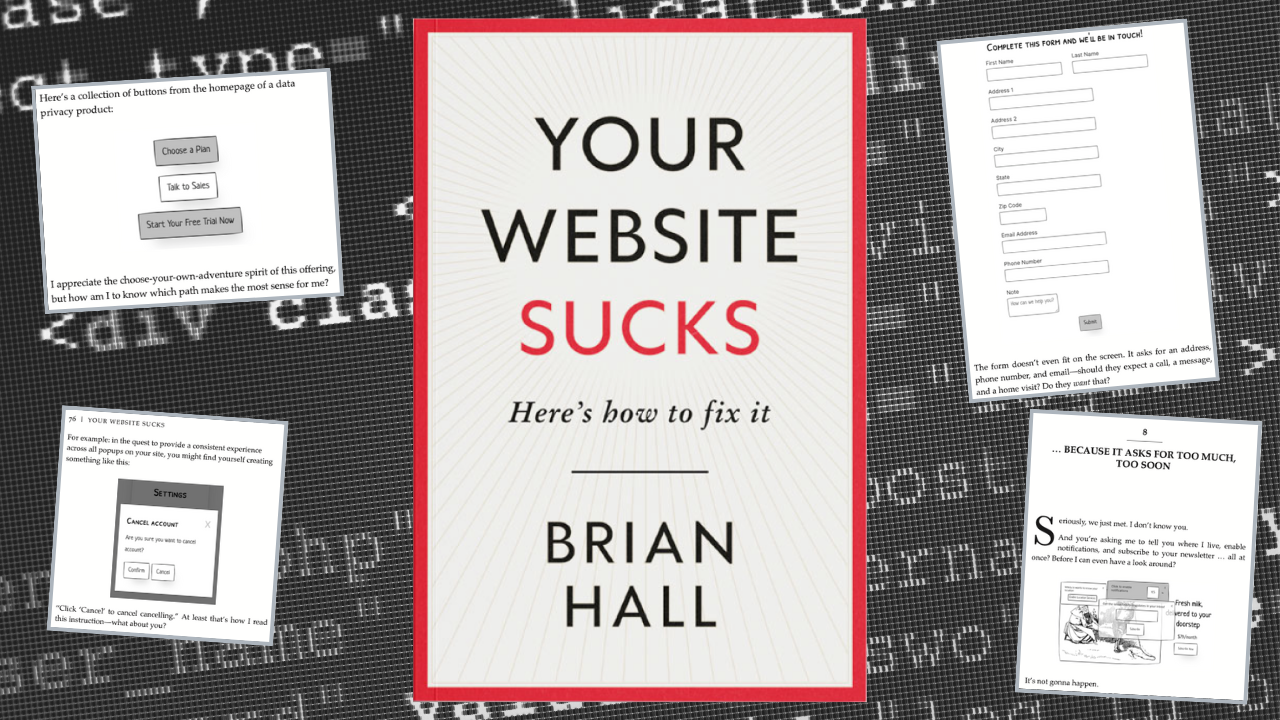 cover image for Your Website Sucks book